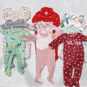Baby Girl Pajama Bundle 9-12 months